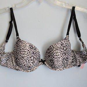 Victoria's Secret 32D Leopard Print Demi Bra